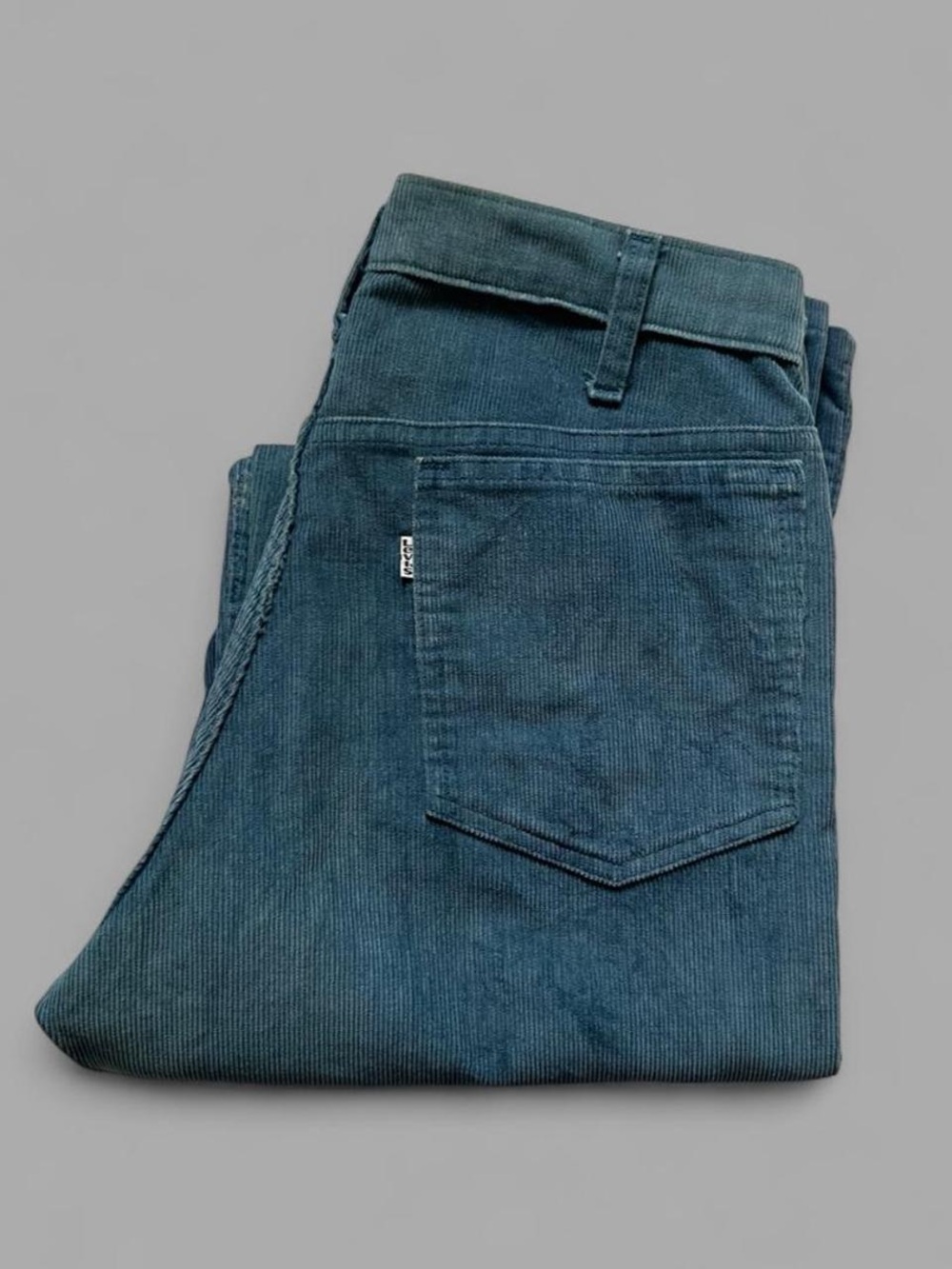 Vintage 80’s Levi’s White Tag Retro Western Boho Blue Corduroy Pants Size 32x36